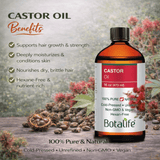 Castor Oil 16 oz - Botalife USA