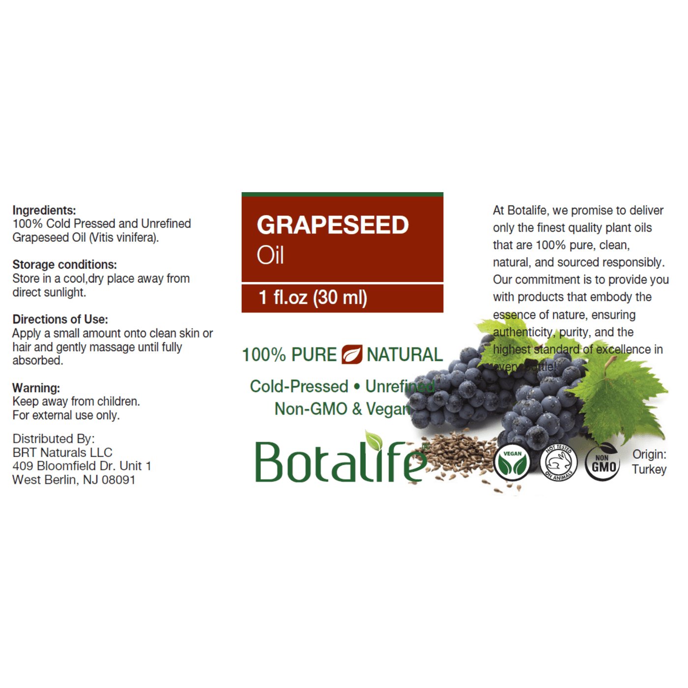 grape seed oil plant Grapeseed Oil