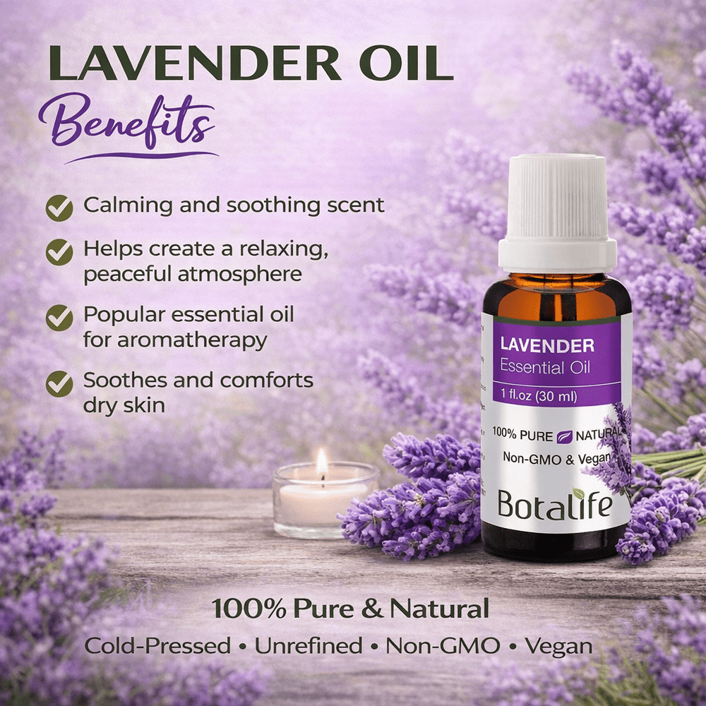 lavender oil for plantar fasciitis Lavender Oil (1oz) for Relaxation, Sleep, and Aromatherapy – Botalife USA