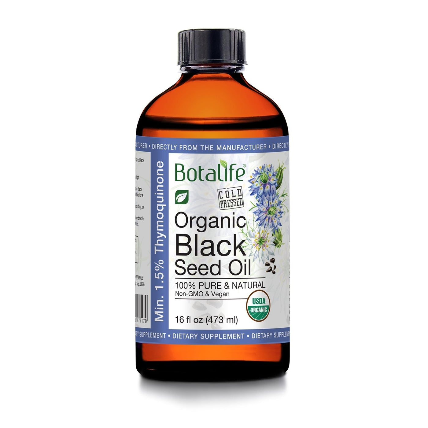 garden of life black seed oil Organic Black Seed Oil (1oz) for Immune Support and Wellness – Botalife USA